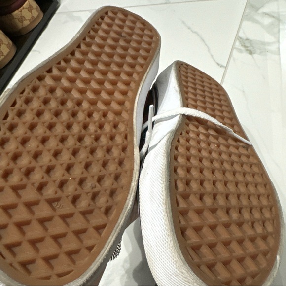 Vans unisex cheetah print and checkered combo men’s size 5.5 women’s size 7 - Picture 2 of 3